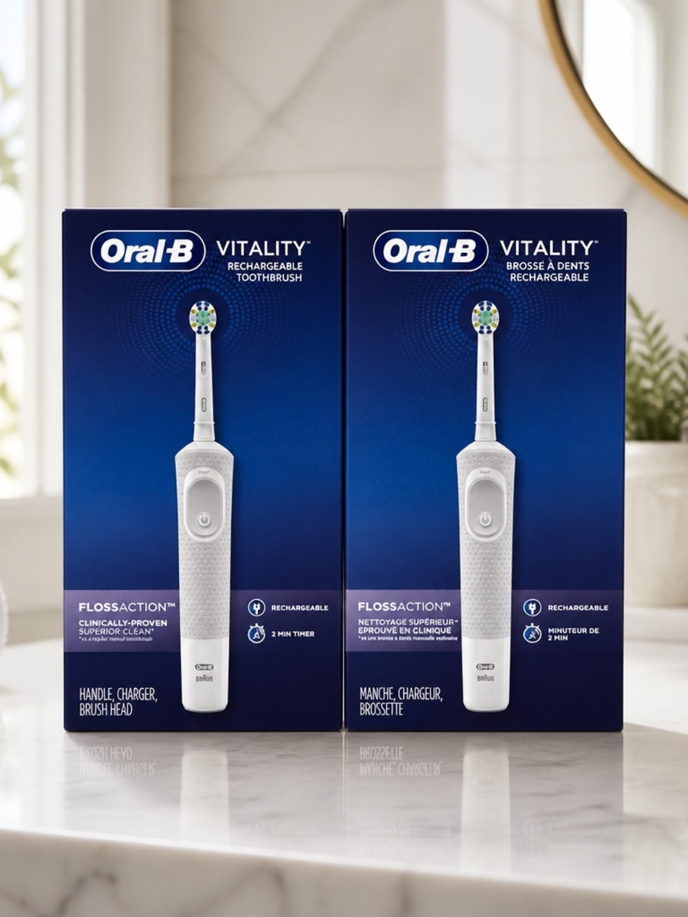 Oral-B Vitality Rechargeable Electric Toothbrush - White